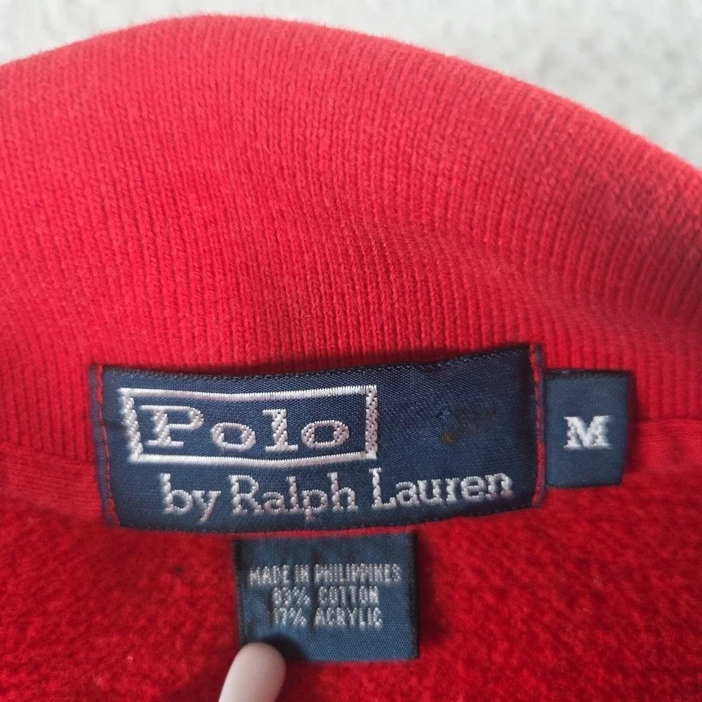 Vintage Polo Ralph Lauren Rugby Style Sweatshirt Long Sleeve Size Medium‎